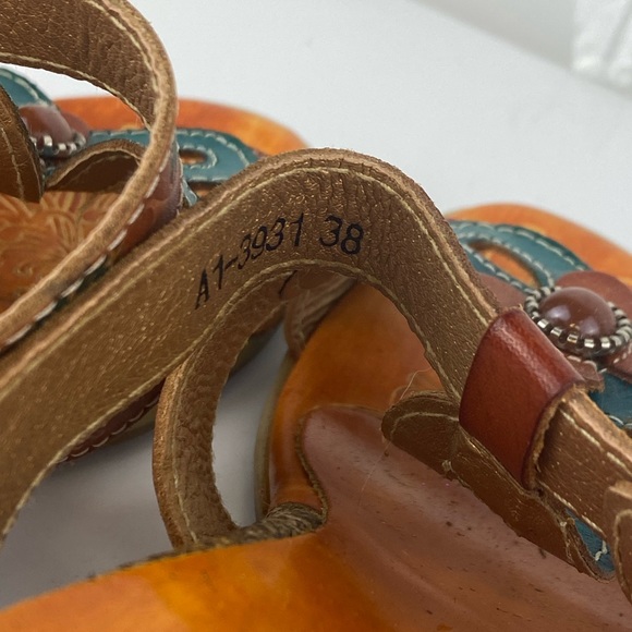 Italmoda Slip on Heel Sandals Made in Italy Sz 38 - Picture 6 of 8